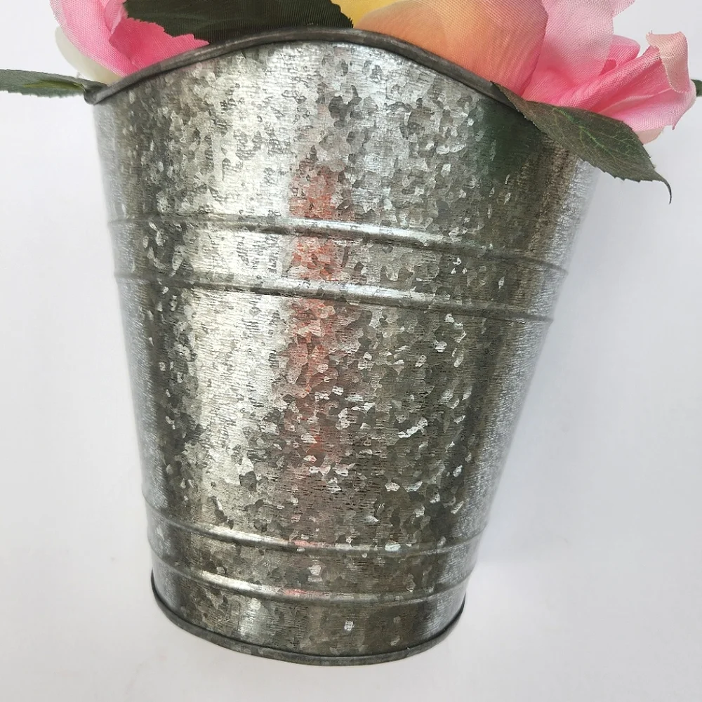 Summer Roses in Hanging Tin Mother's Day